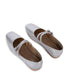 LILLY Women's Vegan Ballerina Flats | Color: Grey - variant::silver