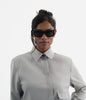 CERA-2 Recycled Rectangle Sunglasses | Color: Black & Grey - variant::blkgry