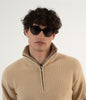 OVERT-2 Recycled Clubmaster Sunglasses | Color: Black - variant::black