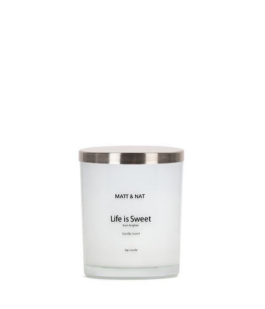 LIFE IS SWEET  - Candle | Color: White - variant::white