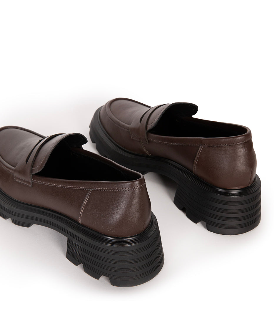 DIDO Women's Vegan Loafer| Color: Brown - variant::brown
