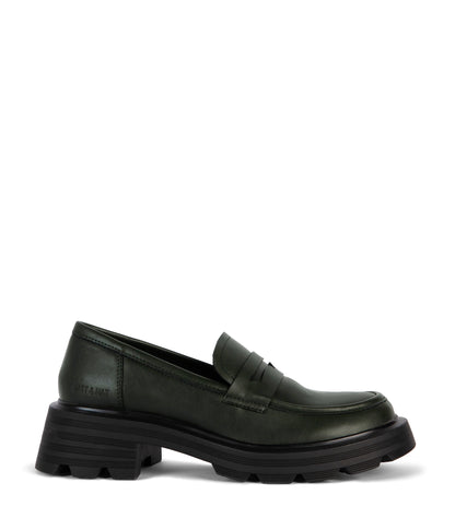 DIDO Women's Vegan Loafer| Color: Green - variant::green