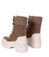 HAZE Women's Vegan Combat Boots | Color: Brown - variant::brown