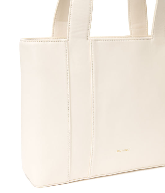 GARNI Vegan Tote Bag - Forum | Color: White - variant::cloud