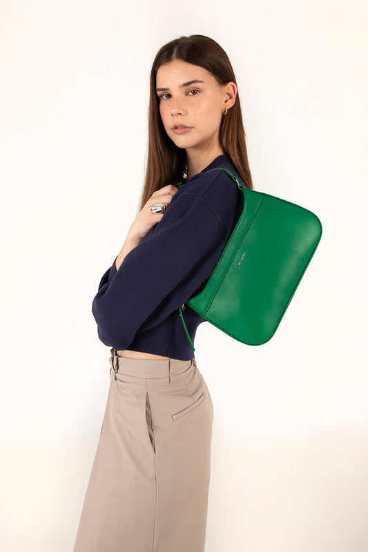 REVE Vegan Shoulder Bag - Forum | Color: Green - variant::loft