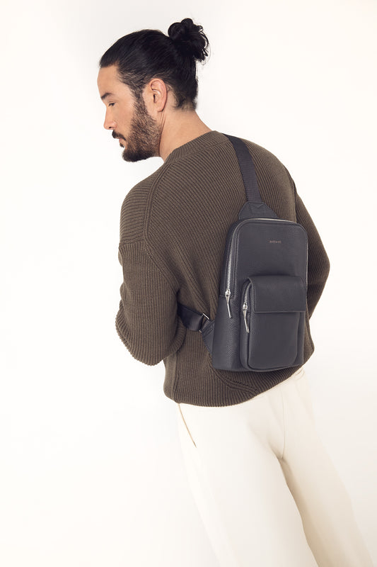 ALLAR Vegan Sling Bag - Grain | Color: Coal - variant::coal