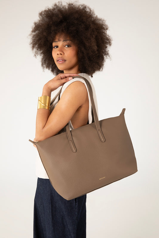 ABBI Vegan Tote Bag - Grain | Color: Avocado - variant::avocado