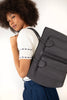 JOS Vegan Tote Bag - Grain | Color: Black - variant::black
