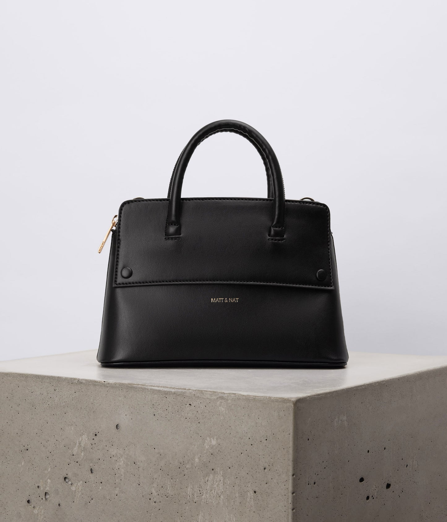SILVA SM Small Vegan Satchel - UPPEAL™ | Color: Black - variant::black