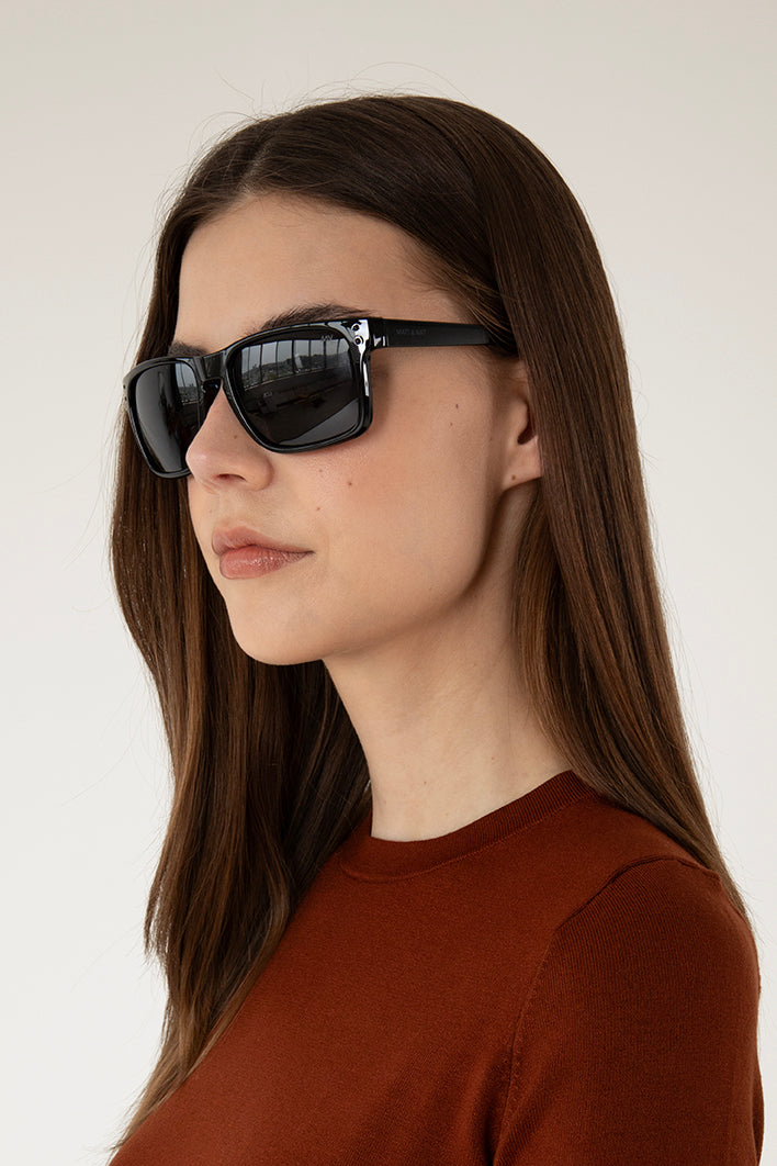 JADA Classic Modern Recycled Sunglasses | Color: Black - variant::black