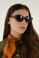 LACI Cat-Eye Recycled Sunglasses | Color: Green - variant::green