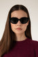 LACI Cat-Eye Recycled Sunglasses | Color: Black - variant::black