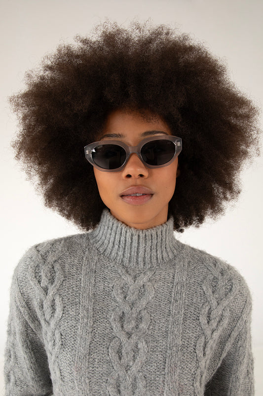 LACI Cat-Eye Recycled Sunglasses | Color: Blue - variant::blue