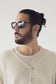 NIKA Round Foldable Recycled Sunglasses | Color: Black - variant::black