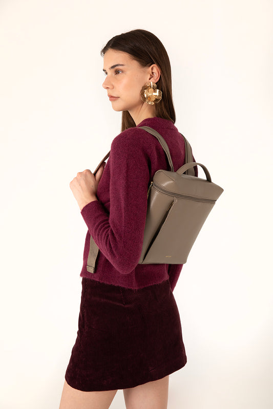 FAY Vegan Backpack - Theme | Color: Sepia - variant::sepia