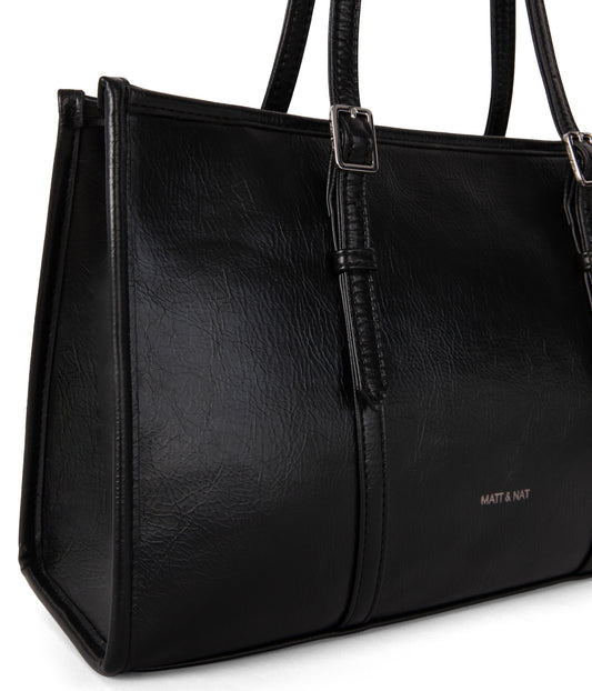 ZEPHYR Vegan Tote Bag – Theme | Color: Black - variant::black