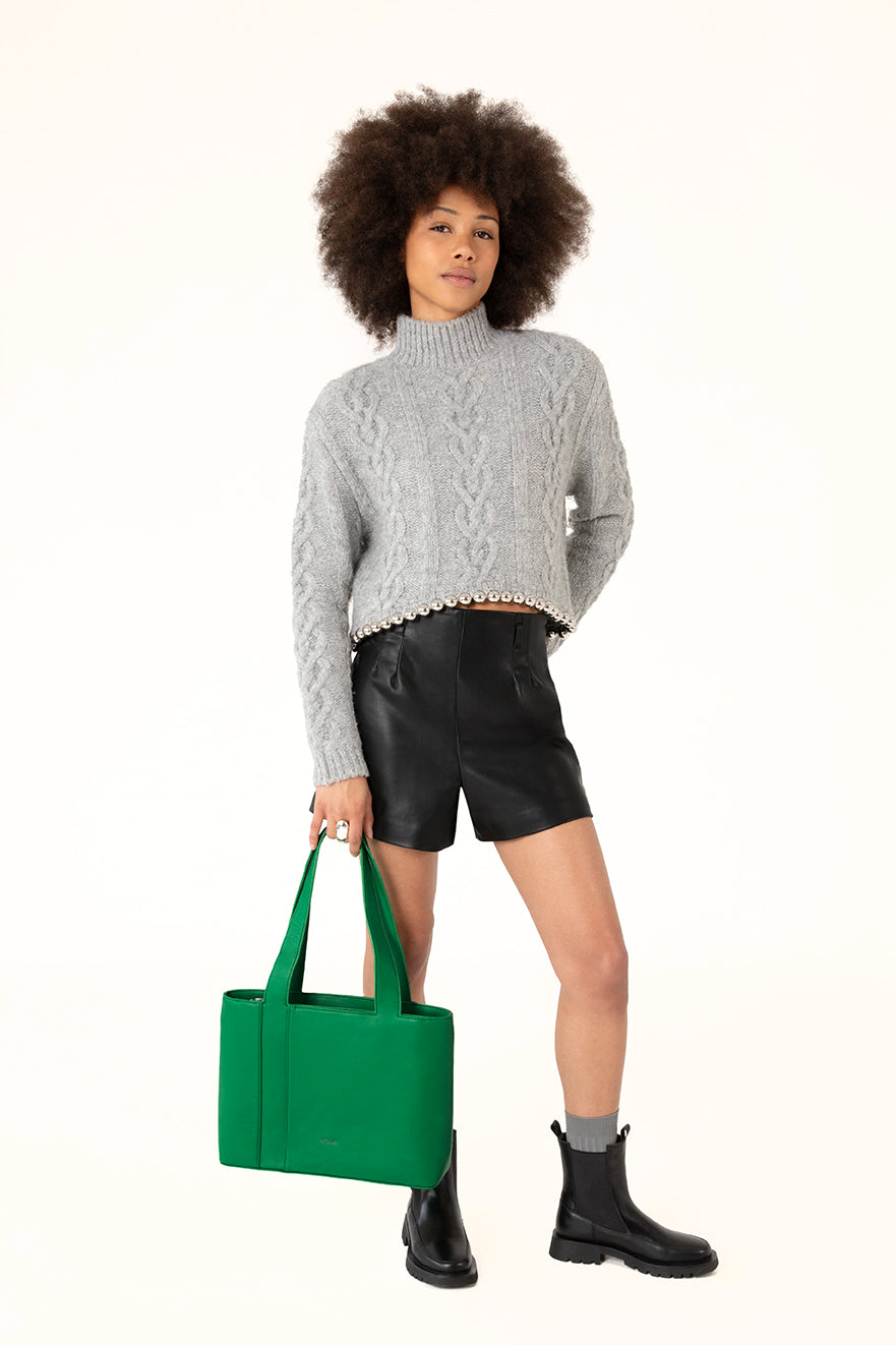 GARNI Vegan Tote Bag - Forum | Color: Green - variant::loft