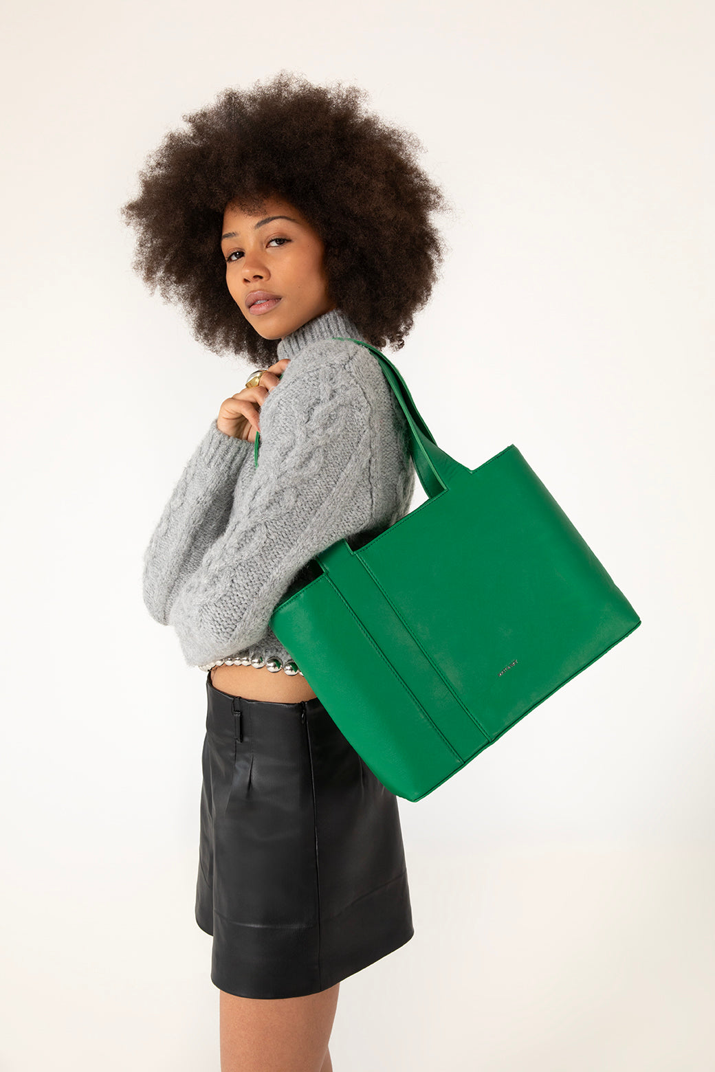 GARNI Vegan Tote Bag - Forum | Color: Navy - variant::navy
