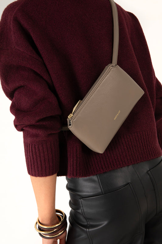 PETEL Vegan Belt Bag – Theme | Color: Black - variant::black