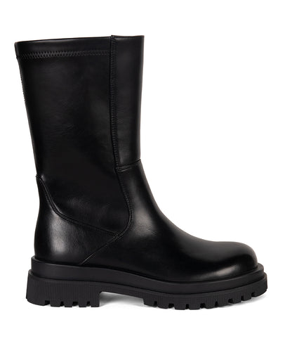 ENIYA Women's Vegan Mid-Calf Boot | Color: Black - variant::black