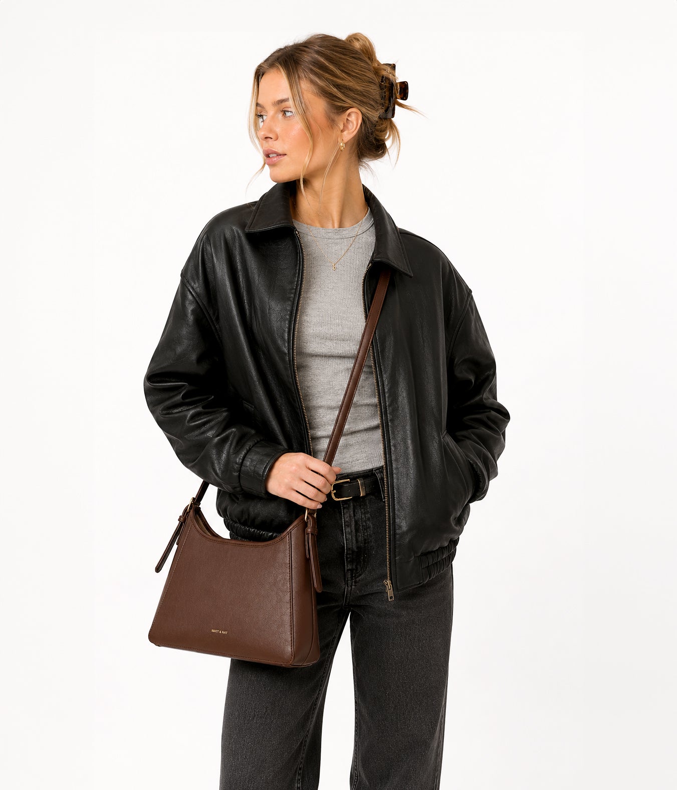 TERRA Vegan Crossbody Bag - Forum | Color: Llama - variant::llama