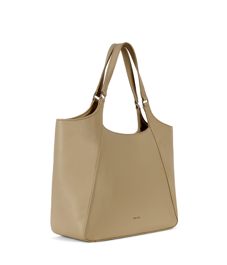 CHARLOT Vegan Tote Bag - Grain | Color: Almond - variant::almond