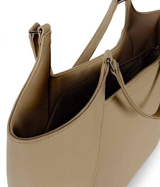 CHARLOT Vegan Tote Bag - Grain | Color: Almond - variant::almond