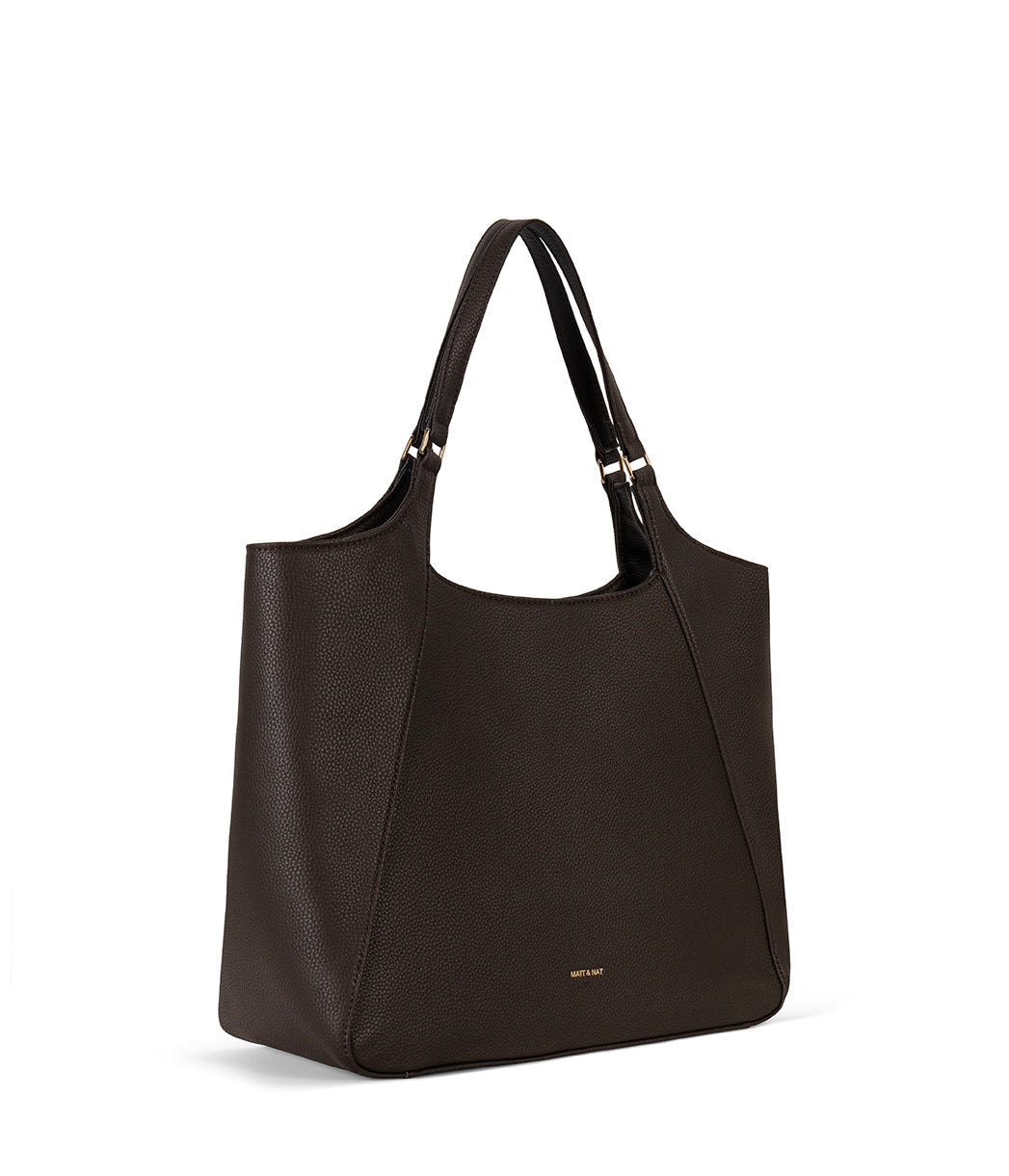 CHARLOT Vegan Tote Bag - Grain | Color: Fudge - variant::fudge