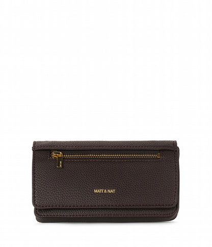 ERIN Vegan Crossbody Bag - Grain | Color: Fudge - variant::fudge