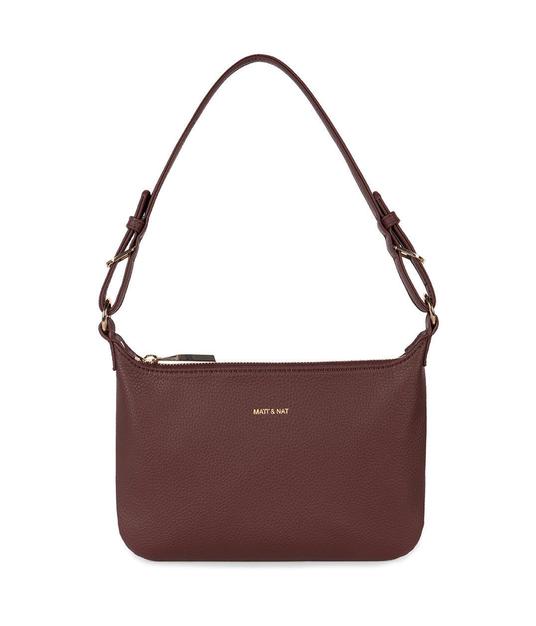 JINA Vegan Shoulder Bag - Grain | Color: Cherry - variant::cherry
