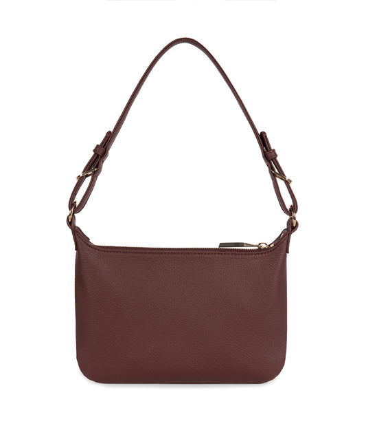 JINA Vegan Shoulder Bag - Grain | Color: Cherry - variant::cherry