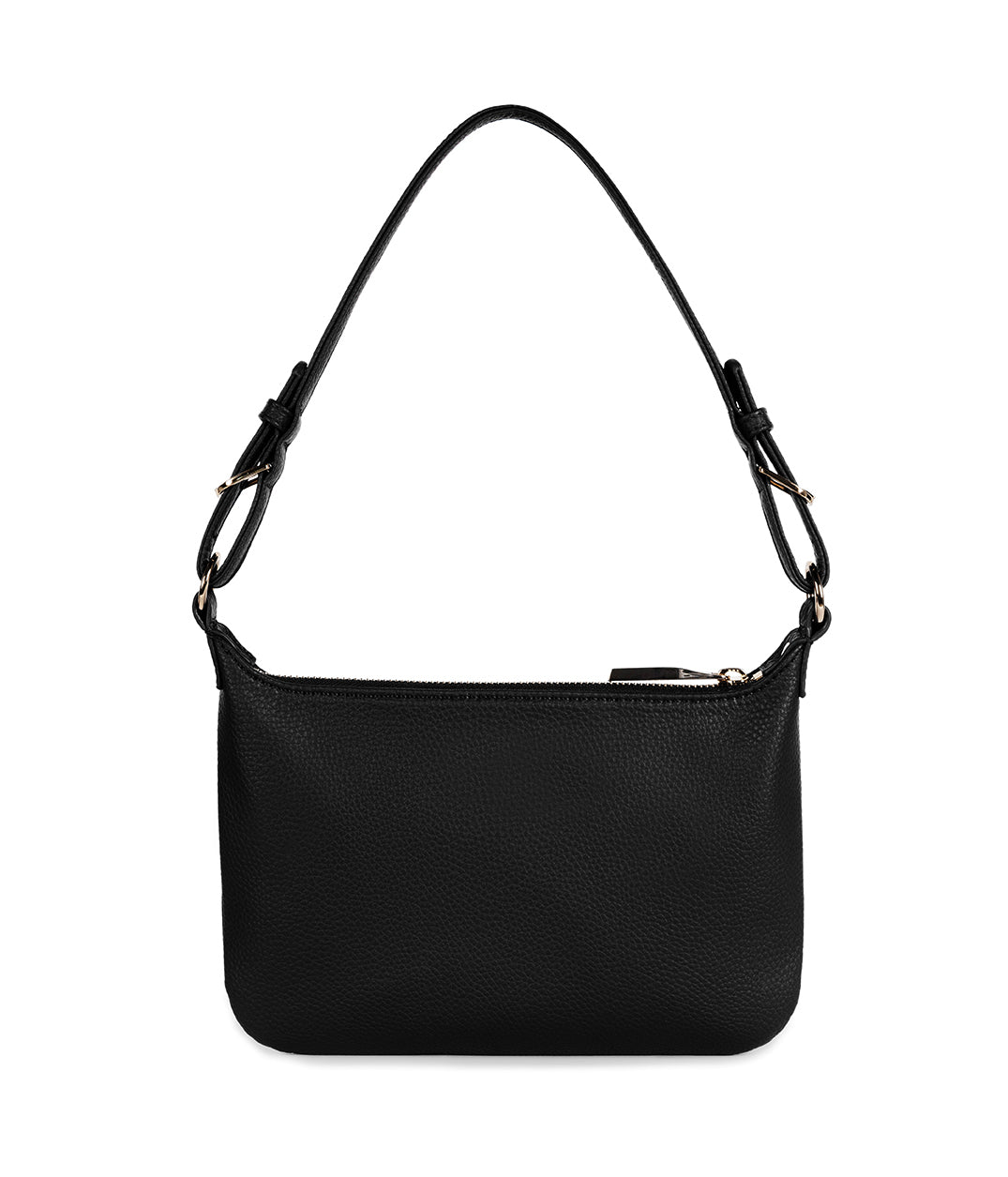 JINA Vegan Shoulder Bag - Grain | Color: Black - variant::black
