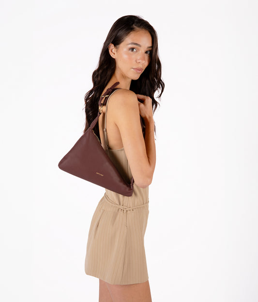MATINA Vegan shoulder bag - Grain | Color: Black - variant::black