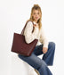 NATALIA Vegan Tote Bag – Grain | Color: Fudge - variant::fudge