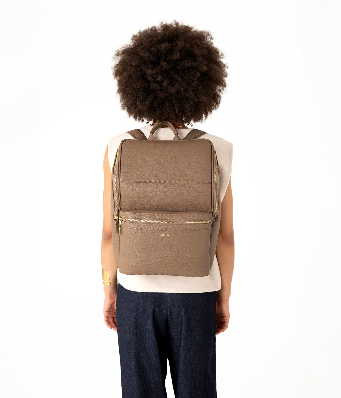 REMI Vegan Backpack - Grain | Color: Black - variant::black