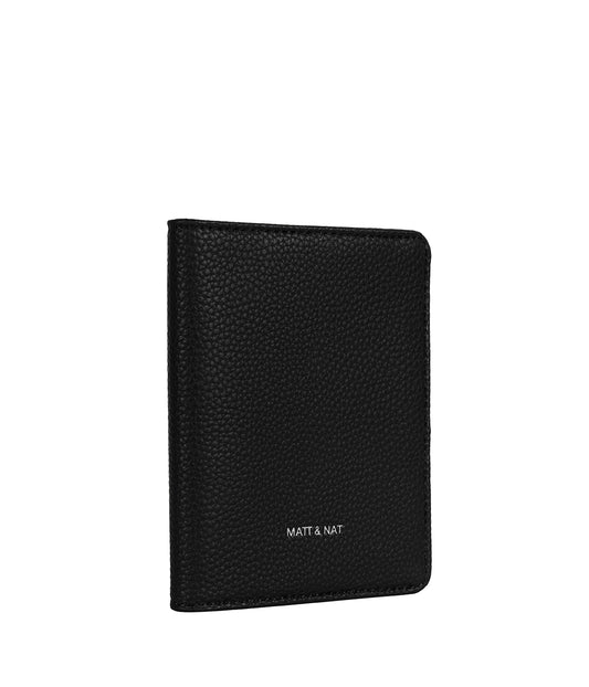 ROW Vegan Passport Holder - Grain | Color: Black - variant::black