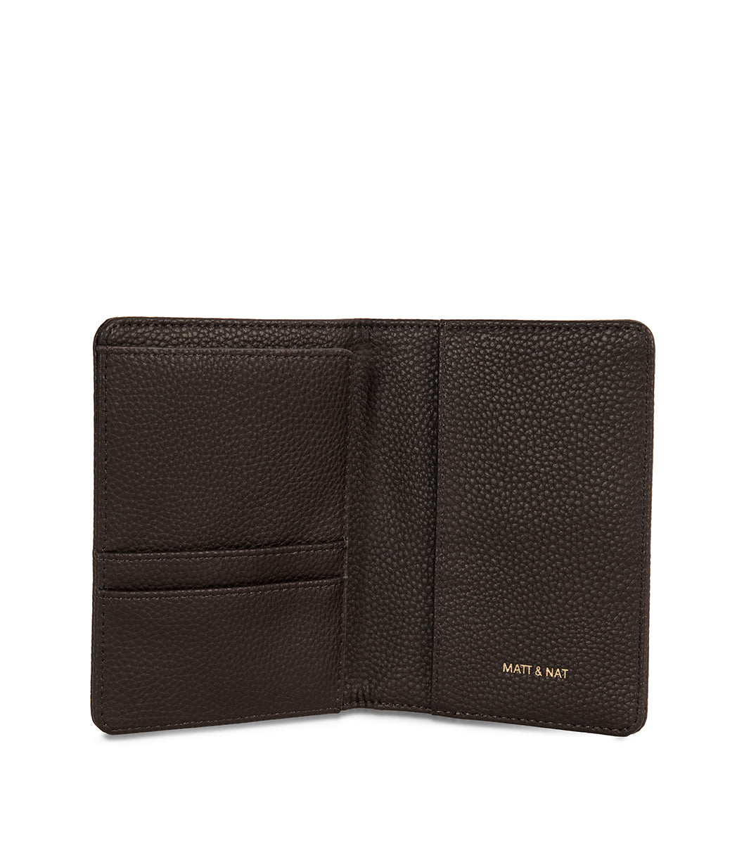 ROW Vegan Passport Holder - Grain | Color: Fudge - variant::fudge