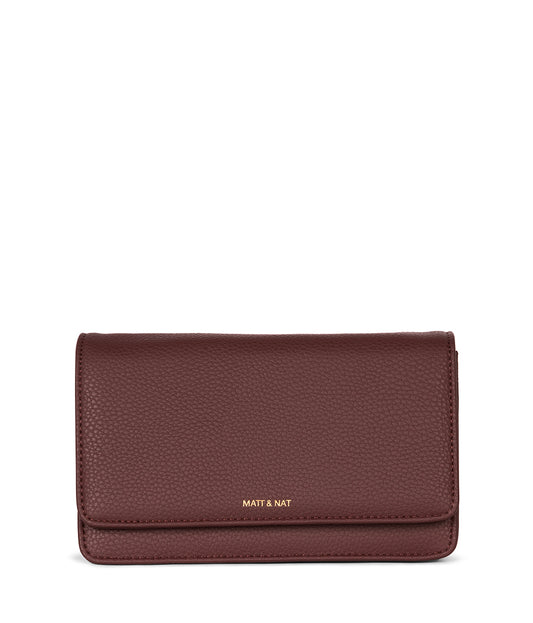 BEE Vegan Crossbody Bag - Grain | Color: Cherry - variant::cherry