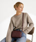 PAIR Vegan Crossbody Bag - Grain | Color: Cherry - variant::cherry