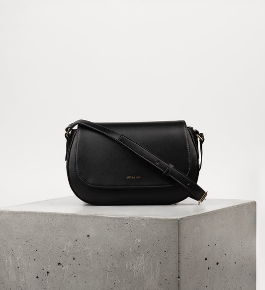 AGATHE Vegan Crossbody Bag - UPPEAL™ | Color: Black - variant::black