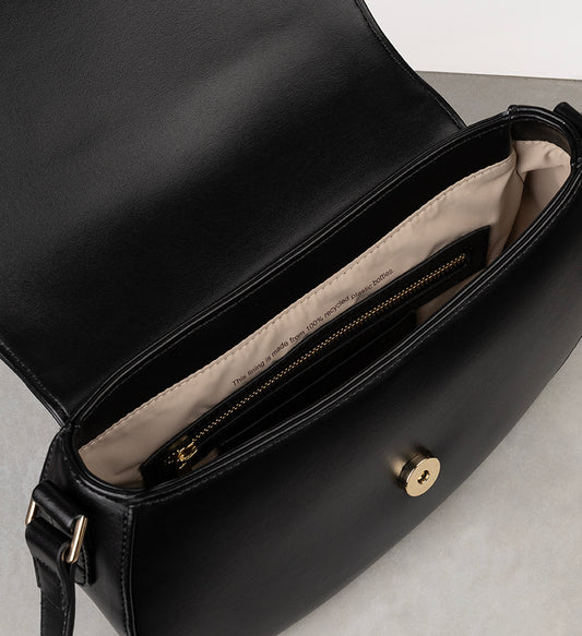 AGATHE Vegan Crossbody Bag - UPPEAL™ | Color: Black - variant::black