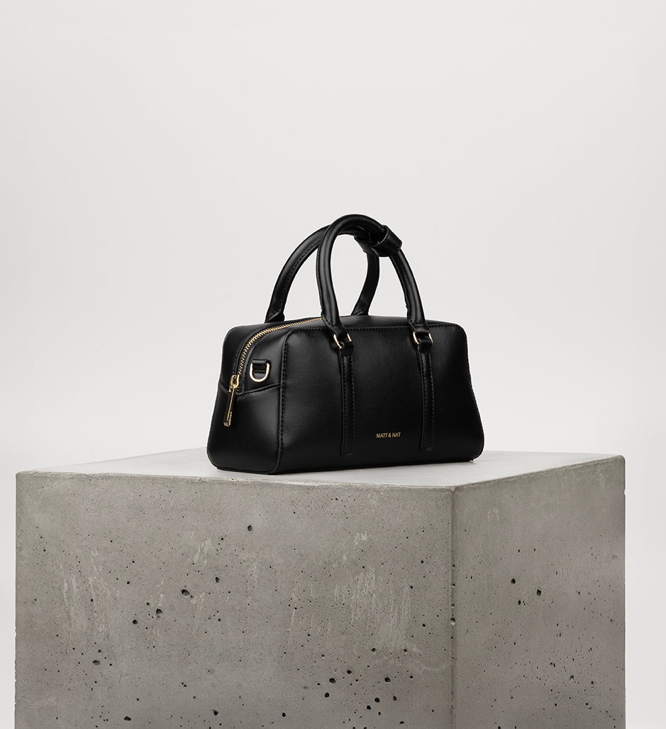 CECILE SM Vegan Satchel - UPPEAL™ | Color: Black - variant::black
