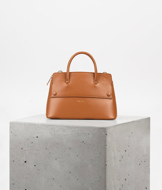 SILVA SM Small Vegan Satchel - UPPEAL™ | Color: Nutty - variant::nutty
