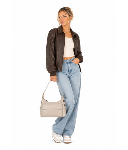 BEL Vegan Shoulder Bag - Theme | Color: Lunar - variant::lunar