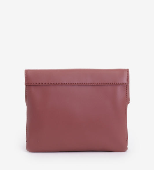 HILEY Vegan Crossbody Bag - Loom | Color: Purple - variant::mauve