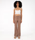 GWEN Women's High-Waisted Vegan Pants | Color: Beige - variant::cafe