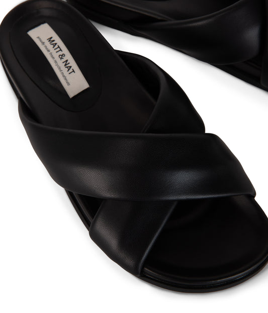 SANDRA Women’s Vegan Sandals | Color: Black - variant::black
