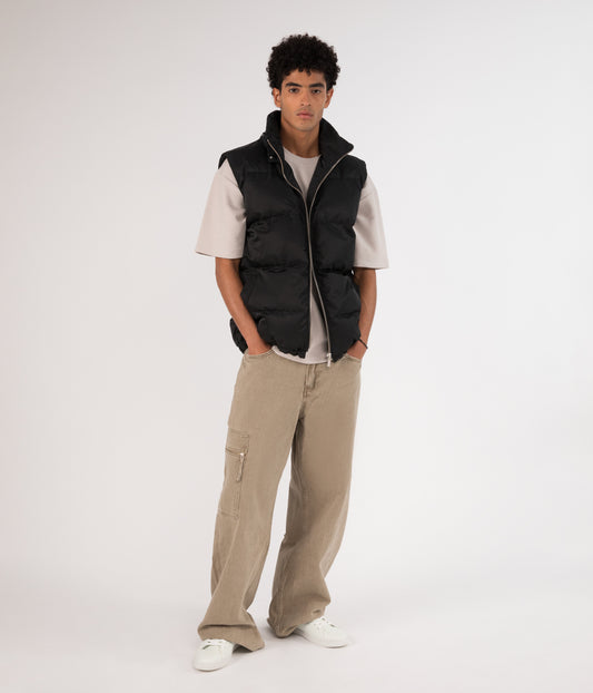 RHETT Men's Vegan Puffer Vest | Color: Black - variant::black