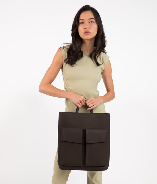 MYRON Vegan Backpack - Purity | Color: Brown - variant::truffle