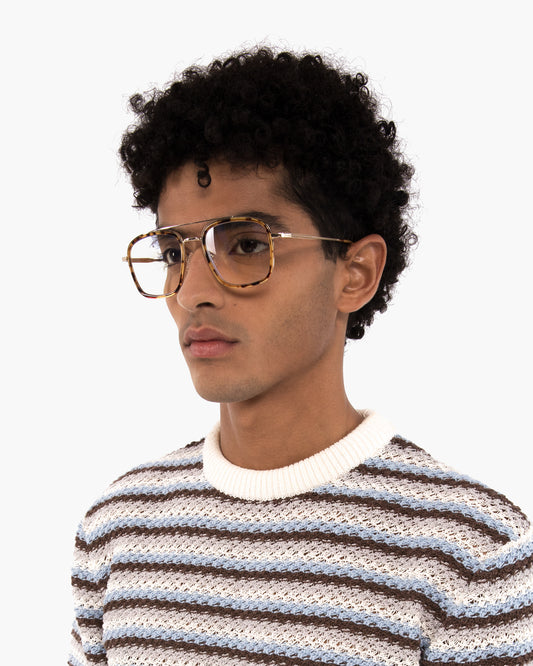 KAITO-3 Recycled Aviator Reading Glasses | Color: Black - variant::black